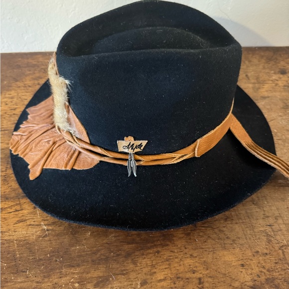 S. Hyde Cowboy Hat 1990 Signature Collection Black and Tan Suede - Picture 3 of 6